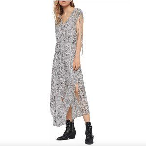 AllSaints Zebra Print Dress (Kamila Zed Dress) in Medium